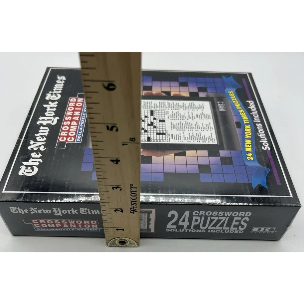 New York Times Crossword Companion Roll-A-Puzzle 24 Puzzles Sealed Game